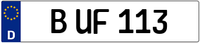 Trailer License Plate